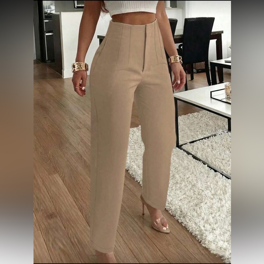 Elegant Tan Women's Pants
